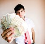 image of man with money