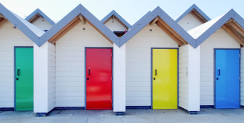 Image of beach huts