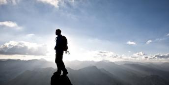 Man on a mountain