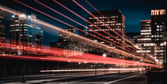 Image of city at night