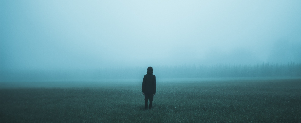 Image of a person in fog