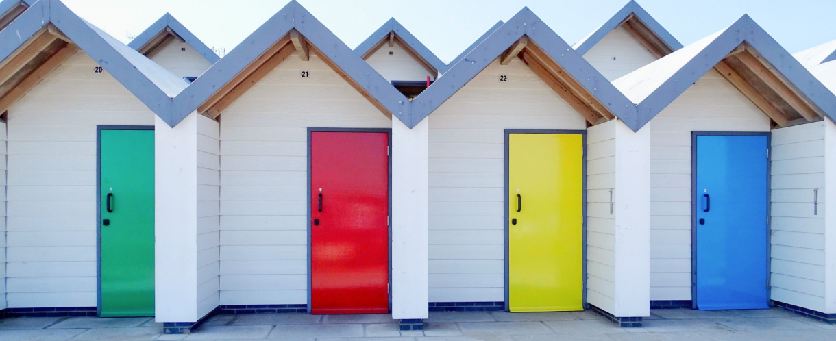 Image of beach huts