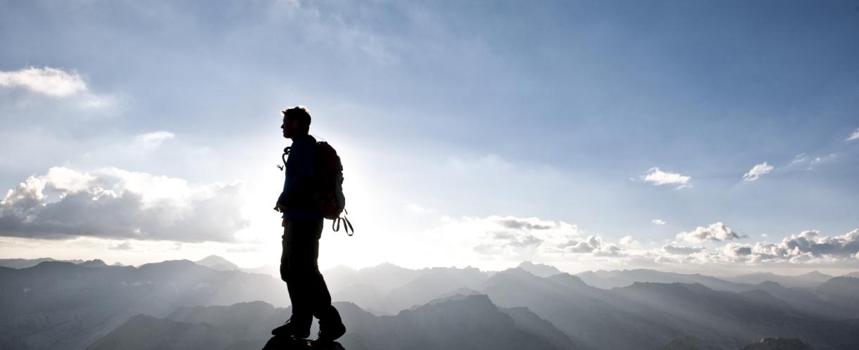 Man on a mountain